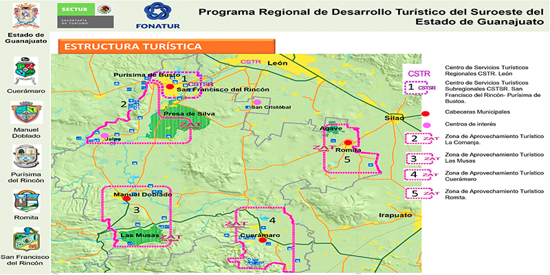 PDT de la Región Suroeste de Guanajuato, Estado de Guanajuato